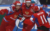 На Олимпиаде в Сочи российские хоккеисты победили норвежцев, и вышли в четвертьфинал